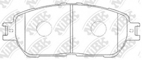 Колодки дискового гальма NiBK PN1480 (фото 1)