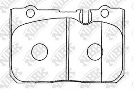 Колодки дискового гальма NiBK PN1370 (фото 1)