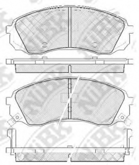 Тормозные колодки дисковые NiBK PN0458 (фото 1)
