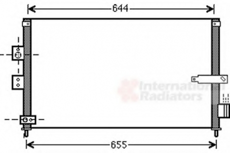 Радіатор кондиціонера HONDA CIVIC VIII (FA, FD) (05-) (вир-во) Van Wezel 25005223 (фото 1)