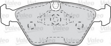 Комплект тормозных колодок, дисковый тормоз Valeo 598310 (фото 1)