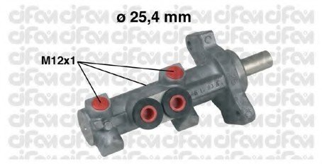 Головний гальмівний циліндр W163 96-(D1=25,4mm, +ABS)(ATE) 202-618 CIFAM 202618 (фото 1)