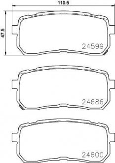 Гальмівні колодки дискові P30 080 BREMBO P30080 (фото 1)