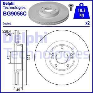 Гальмівний диск Delphi BG9056C (фото 1)