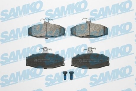 Гальмівні колодки, дискове гальмо (набір) SAMKO 5SP651 (фото 1)