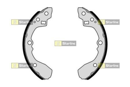 Гальмiвнi колодки, к-кт. STARLINE BC01054 (фото 1)