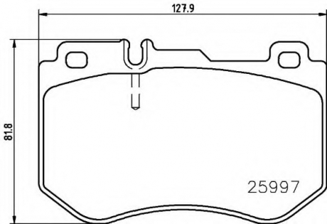 Комплект тормозных колодок TEXTAR 2599701 (фото 1)