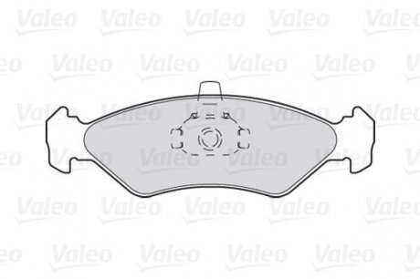 Гальмівні колодки дискові FORD/MAZDA Fiesta/Escort/121 "1,0-1,8 "F "89-08 Valeo 301043 (фото 1)