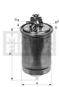 Топливный фильтр -FILTER MANN WK84212 (фото 1)