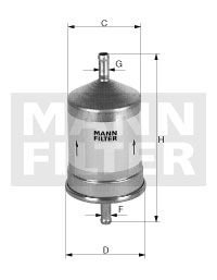Топливный фильтр -FILTER MANN WK661 (фото 1)