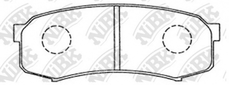 Тормозные колодки NiBK PN1243 (фото 1)