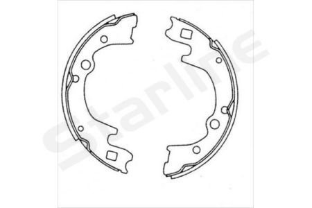 Тормозные колодки барабанные, к-кт. BC 08270 STARLINE BC08270 (фото 1)