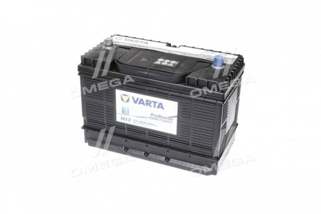 Акумулятор 105Ah-12v PM Black(H17) (330х172х240), L,EN800 клеми по центру VARTA 605102080 (фото 1)