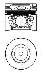 Поршень в комплекте на 1 цилиндр, STD NURAL 87-431900-00 (фото 1)