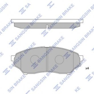 Колодки дискового гальма Hi-Q (SANGSIN) SP1585 (фото 1)