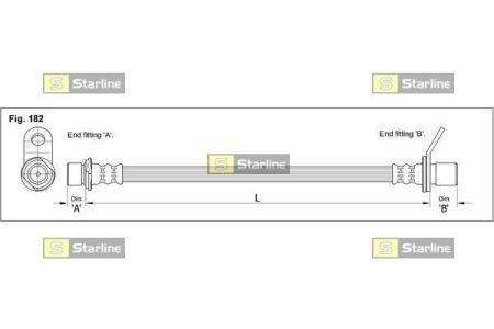 Тормозной шланг STARLINE HA EB.1262 (фото 1)