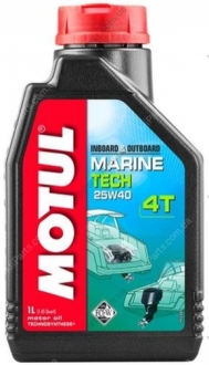 Масло для 4-х тактных двигателей Technosynthese д/лод.мотор 853111/MARINE TECH 4T SAE 25W40 (1L)/ MOTUL 107757 (фото 1)