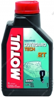 Олива для 2-тактних двигунів OUTBOARD TECH 2T 1L MOTUL 102789 (фото 1)