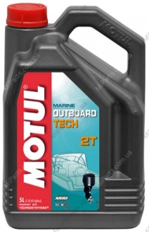 Масло для 2-х тактных двигателей Technosynthese д/лод.мотор 851751/OUTBOARD TECH 2T (5L)/ MOTUL 101728 (фото 1)