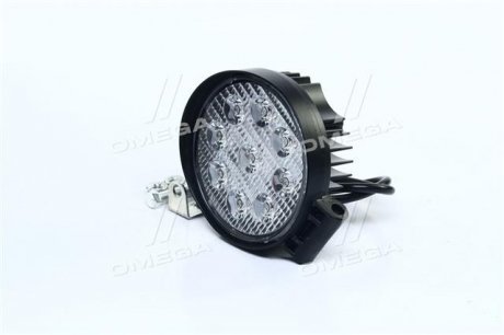 Фара LED круглая 27W, 9 ламп, 110*128мм, широкий луч <> Dk-Дорожная Карта DK B2-27W-B FL (фото 1)