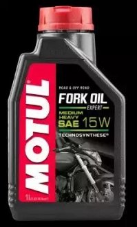 Масло вилочное Technosynthese 822101/FORK OIL EXPERT MEDIUM/HEAVY SAE 15W (1L)/101138= MOTUL 105931 (фото 1)