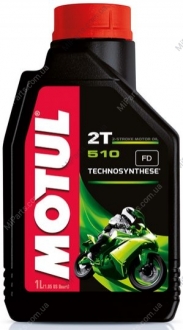 Масло для 2-х тактных двигателей Technosynthese 837411/510 2T (1L)/ MOTUL 104028 (фото 1)