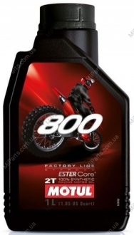 Олива для 2-тактних двигунів 800 2T OFFROAD 1L MOTUL 104038 (фото 1)