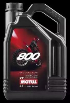 Олива для 2-тактних двигунів 800 2T OFFROAD 4L MOTUL 104039 (фото 1)
