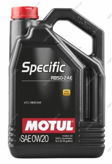Масло моторное 100% синтетическое д/авто 867451/SPECIFIC RBS0-2AE SAE 0W20 (5L)/ MOTUL 106045 (фото 1)