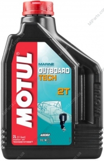 Олива для 2-тактних двигунів OUTBOARD TECH 2T 2L MOTUL 101726 (фото 1)