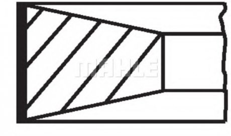 Комплект колец на поршень MAHLE 00280N1 (фото 1)