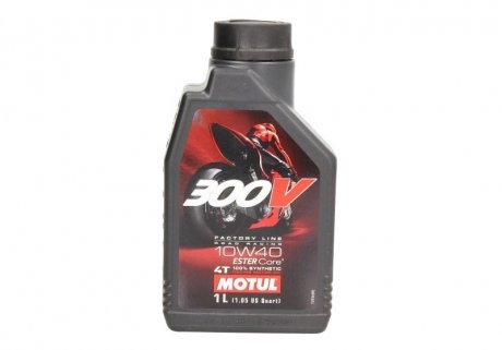 Олива мот 4T 300V FL 10W40 1L MOTUL 836111 (фото 1)