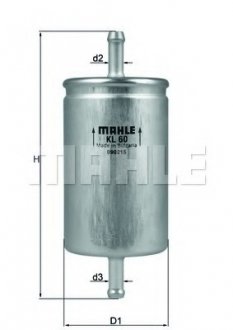Фильтр топливный в сборе MAHLE KL60 (фото 1)