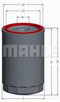 Фильтр масляный OC 1 ORIGINAL MAHLE OC1 (фото 1)