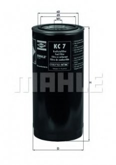 Фильтр топливный DAF MAHLE KC7 (фото 1)