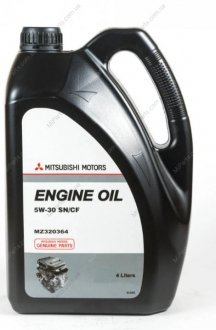 Масло моторное Engine Oil SN/CF 5W-30 4 л) MITSUBISHI MZ320364 (фото 1)
