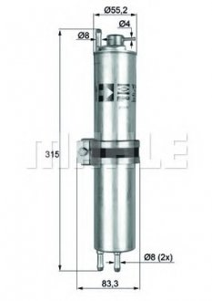 Фильтр топливный ORIGINAL MAHLE KLH 12 (фото 1)