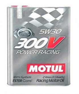 Масло моторное 100% синтетичне эстеровое д/авто 825522/300V POWER RAC 5W30 20L/ MOTUL 103982 (фото 1)