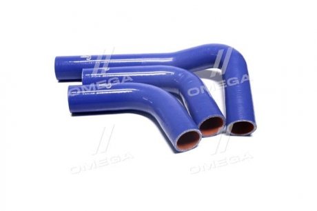 Патрубок радіатора ГАЗЕЛЬ-БІЗНЕС 2705 дв. 4216 (компл. 3 шт. силікон) TEMPEST TP.1350 (фото 1)
