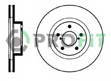 Диск гальмівний PROFIT 5010-0679 (фото 1)