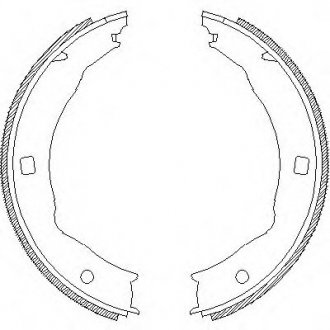 Колодки гальмівні барабанні REMSA 4717.00 (фото 1)