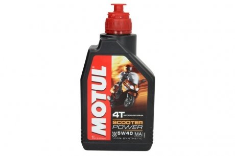 Олива для 4-тактних двигунів SCOOTERP 5W40 1L MOTUL SCOOTERP 5W40 1L (фото 1)