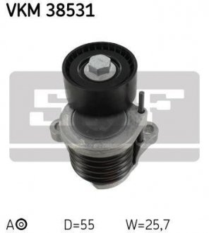 Натяжний ролик, поліклиновий ремінь SKF VKM 38531 (фото 1)