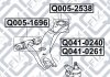 Сайлентблок переднього важеля (передній) Q-FIX Q005-1696 (фото 4)