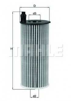 Фильтр масляный ORIGINAL MAHLE OX 813/1D (фото 1)