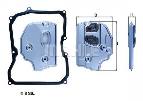 Фільтр мастильний до автоматичної коробки перемикання передач ORIGINAL MAHLE HX 150KIT (фото 1)