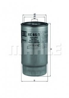 Фильтр топливный ORIGINAL MAHLE KC 85/1 (фото 1)