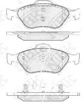 Колодки дискового гальма NiBK PN1839 (фото 1)