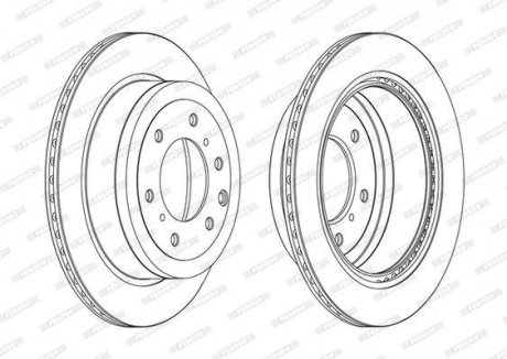 Диск гальмівний FERODO DDF1965C (фото 1)