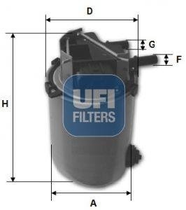 Паливний фільтр UFI 24.095.00 (фото 1)